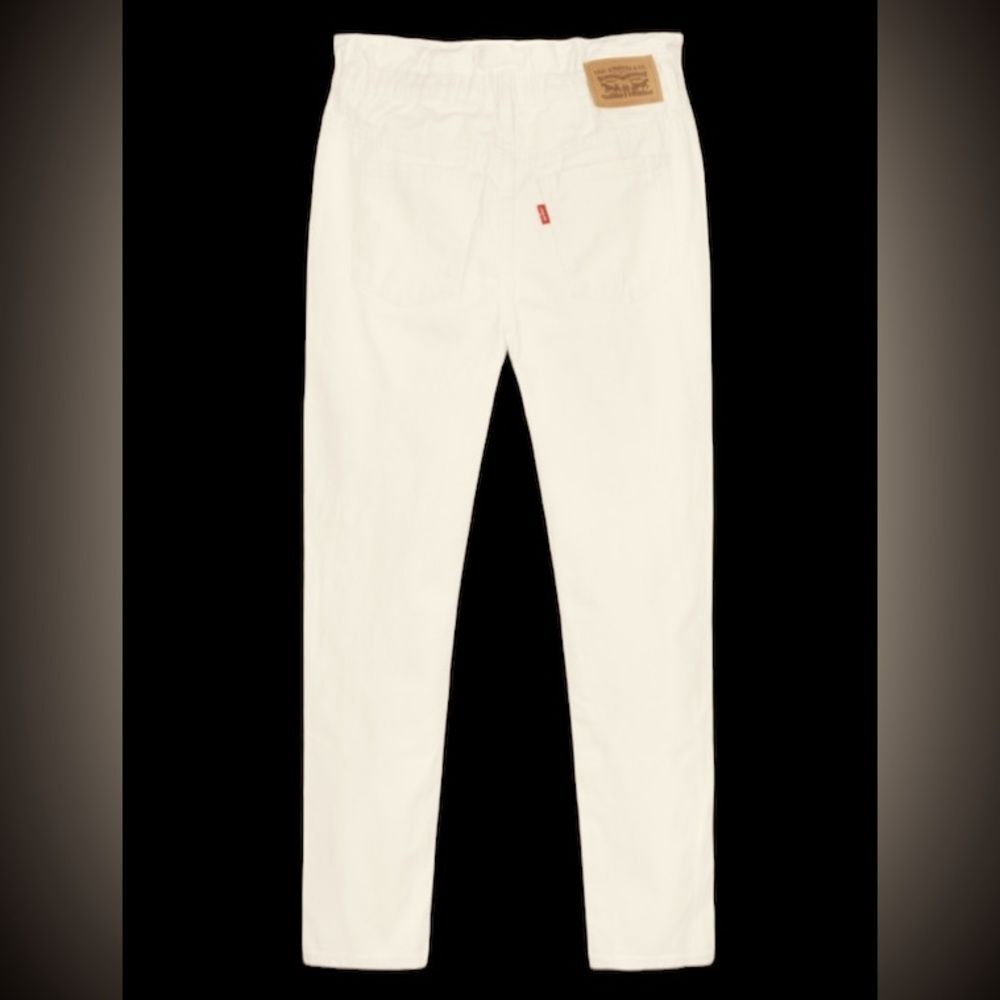 Girls Levi’s white high rise loose paper bag waist teens 16R NWT trendy jeans